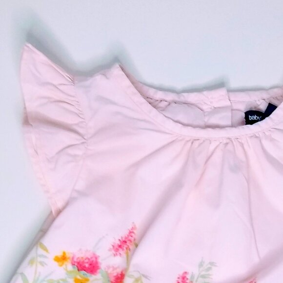NWT GAP Floral flutter dress in Floral Pink. - Picture 4 of 13